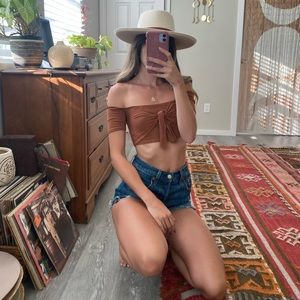 Rust crop top